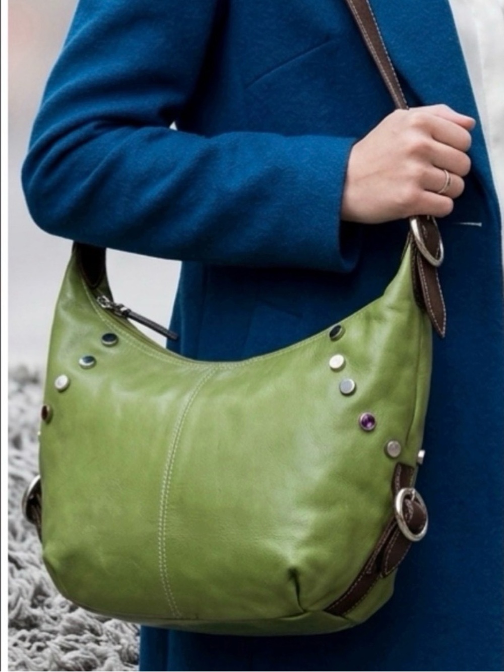 Nino Bossi Leather Hobo Bag